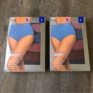 New！2 boxes Black Bow Ladies' High Waist Brief  Size L